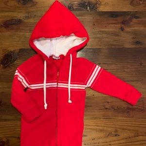 VINTAGE Amazing Baby’s red zip up hoodie